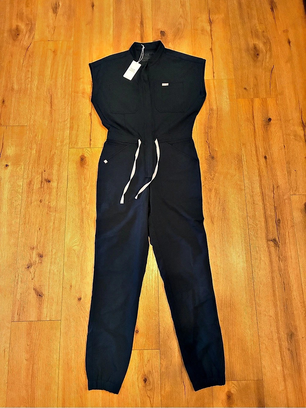 NWT FIGS Rafaela Jogger Scrub Jumpsuit in Dark Harbor Size Small